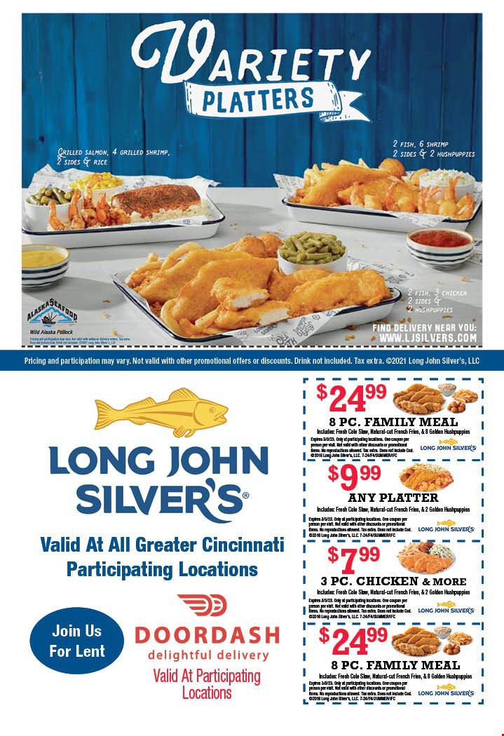 Long John Silver #39 s Meal Deal Coupons March 2023