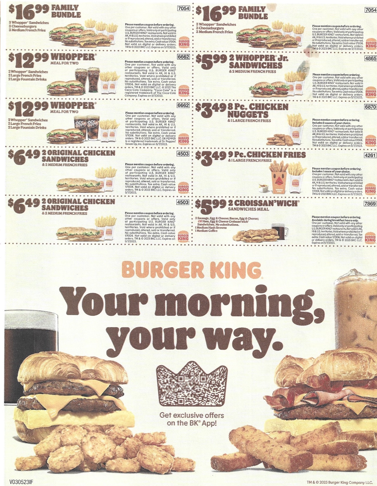 Burger King Printable Coupons - Expires 5/7/2023