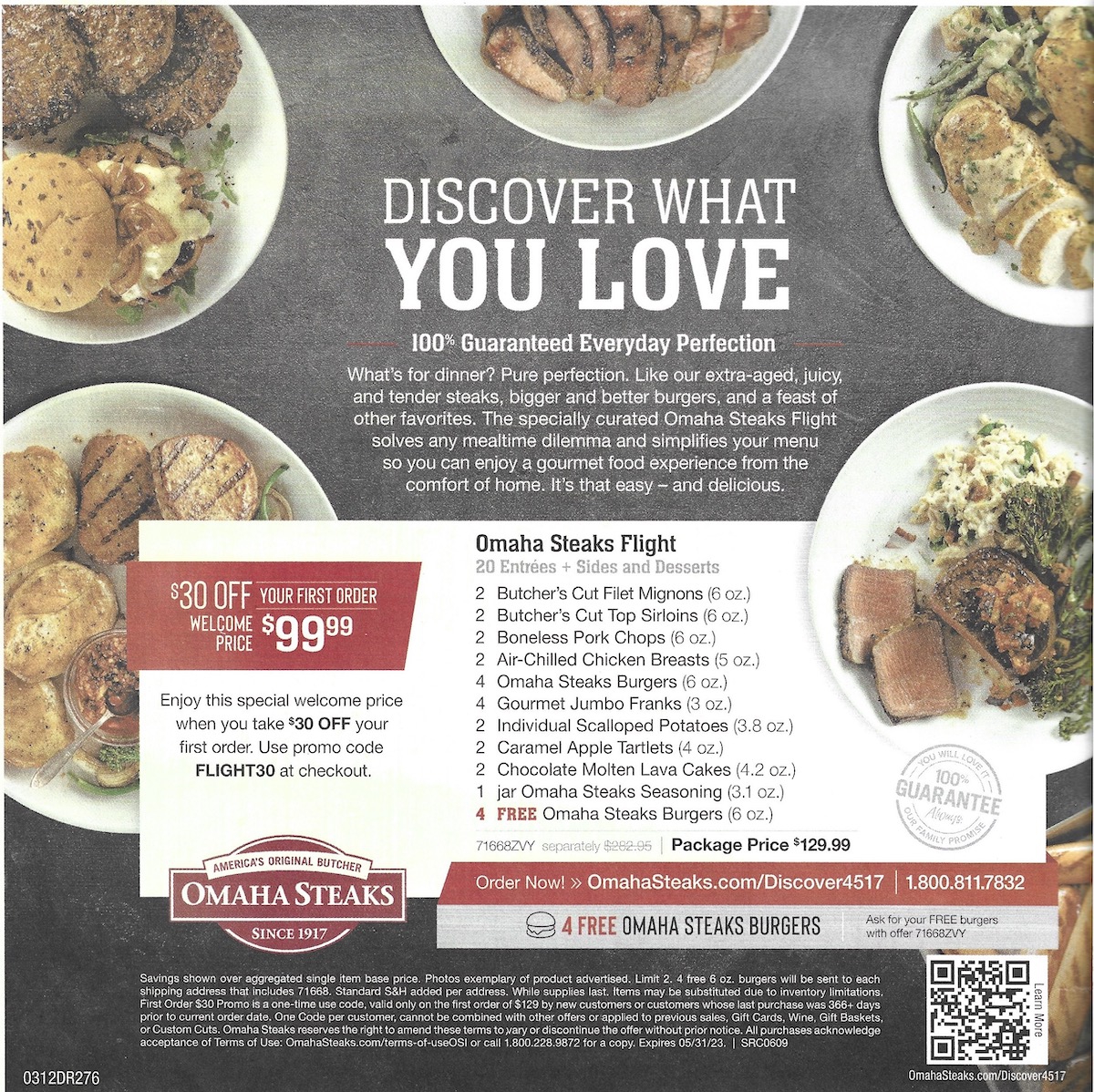 Omaha Steaks Exclusive Deal - $30 Off First Order + 4 Free Steak Burgers