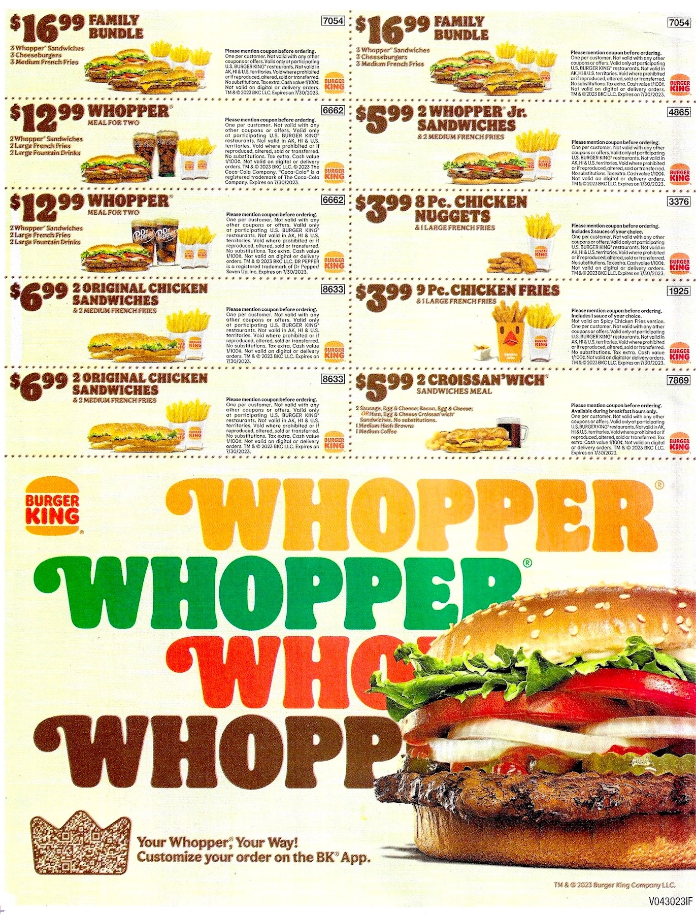 Burger King Coupons Expires 07/30/2023