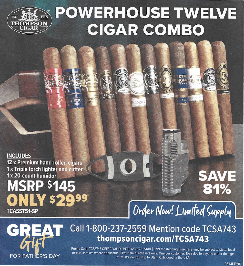 Thompson Cigar: Powerhouse Twelve Cigar Promo Deal