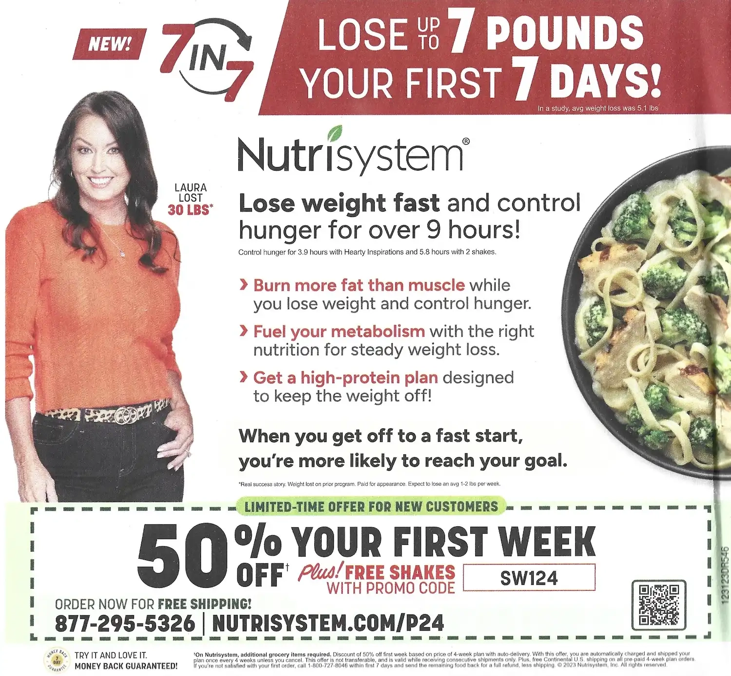 Nutrisystem 50% Off First Week + Free Shakes Promotion