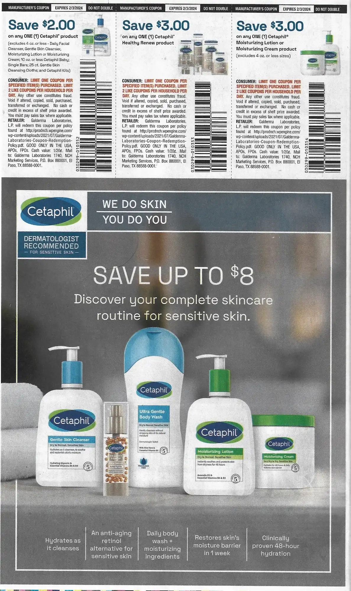 SmartSource Weekly Mailer Coupons - 01/07/2024 Cetaphil