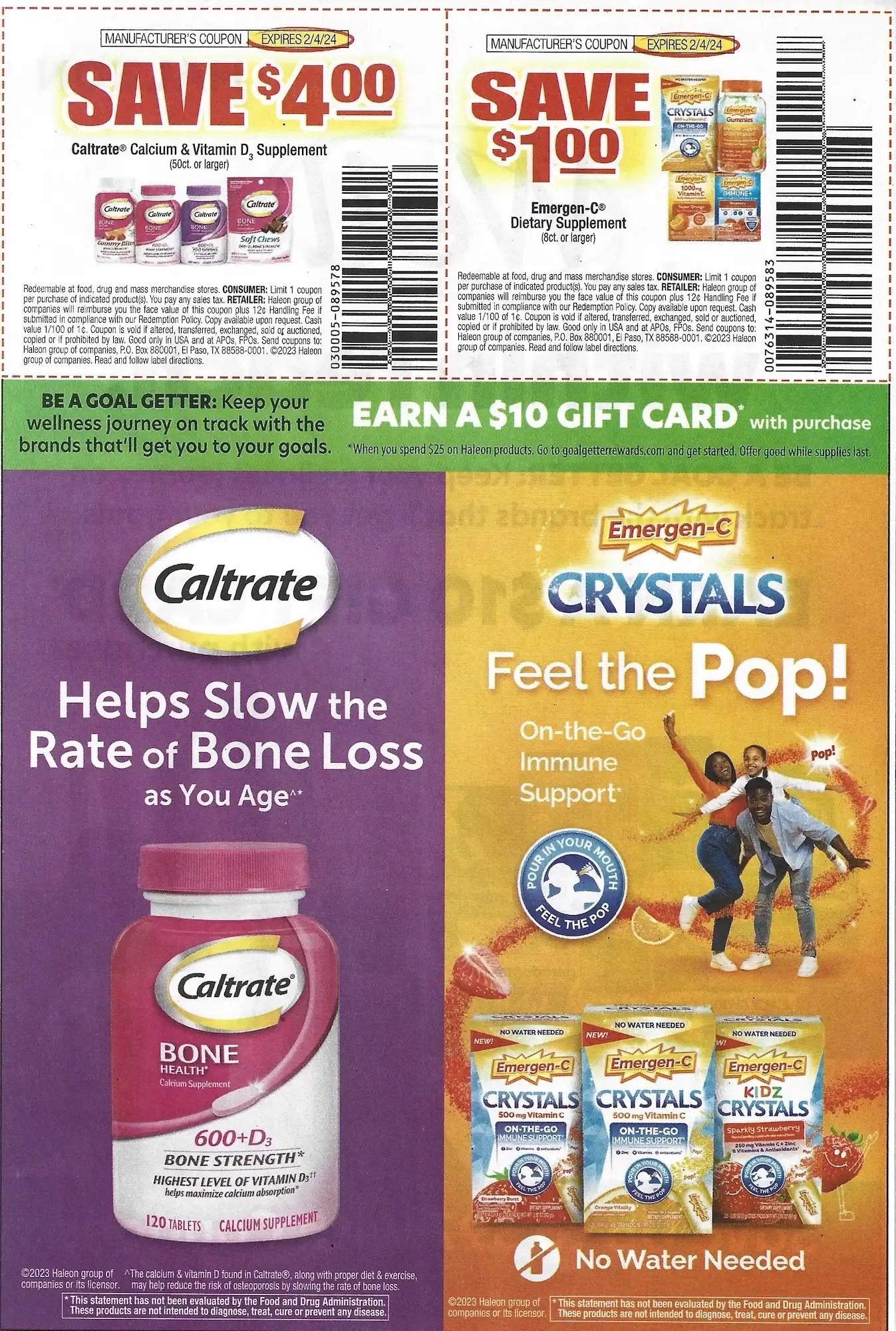 Save.Com Weekly Mailer Coupons - 01/07/2024 Caltrate Emergency C