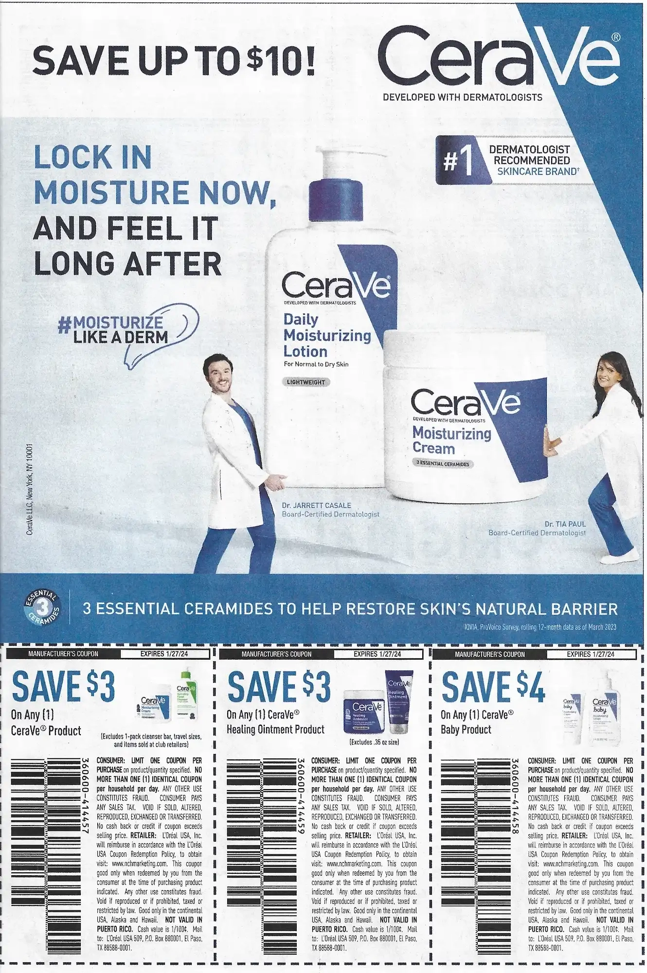 Save.Com Weekly Mailer Coupons - 01/07/2024 Cerave
