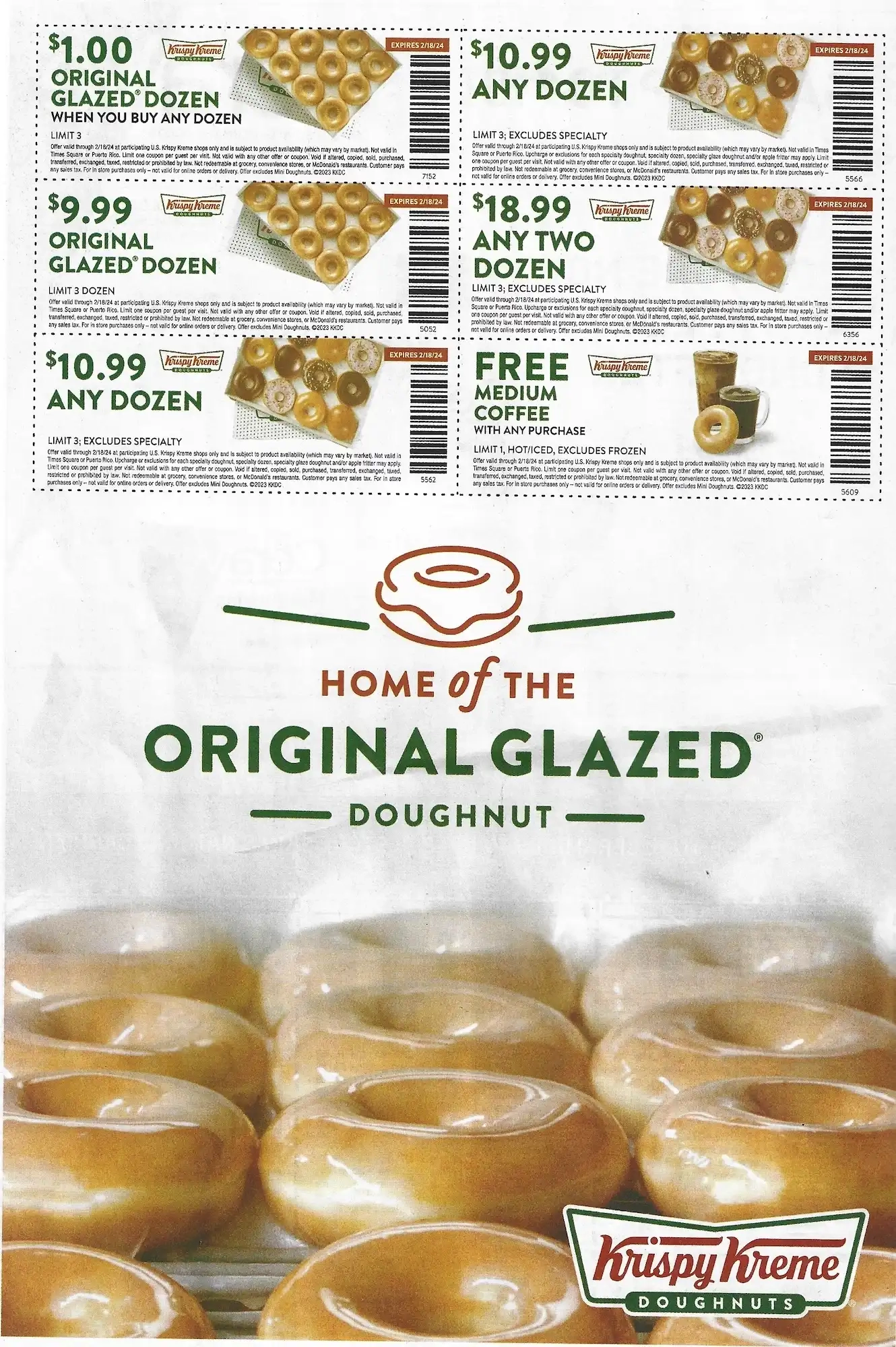 Save.Com Weekly Mailer Coupons - 01/07/2024 Krispy Kreme