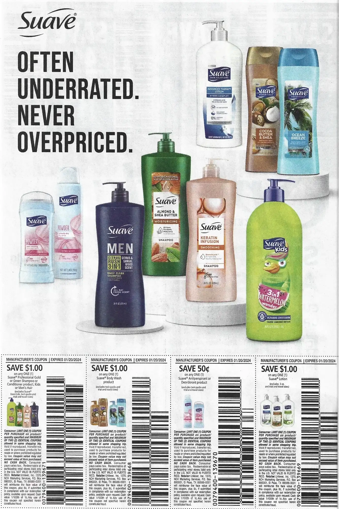 Save.Com Weekly Mailer Coupons - 01/07/2024 Suave