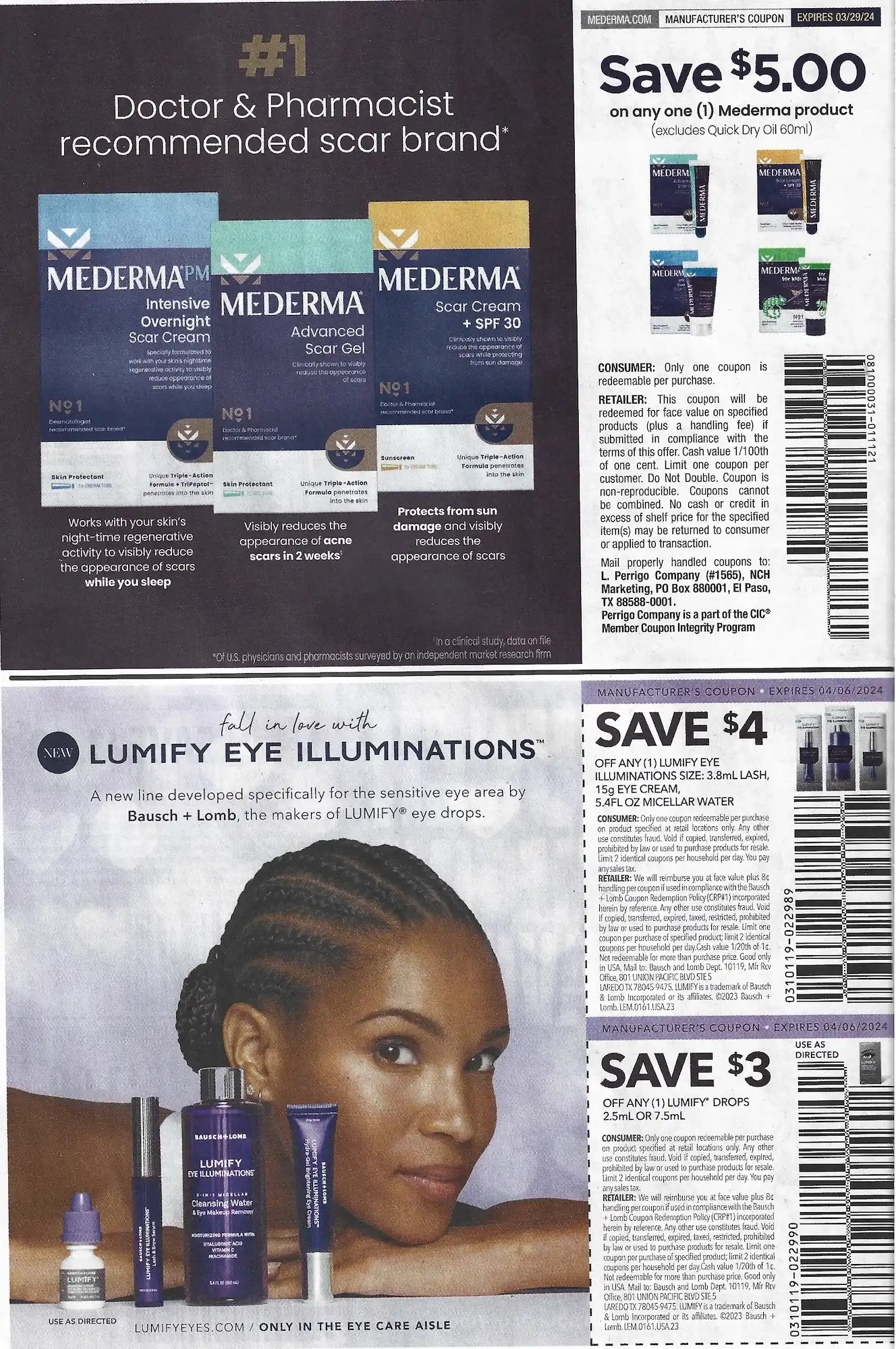 Save.Com Weekly Mailer Coupons 02/11/2024 Mederma Lumify