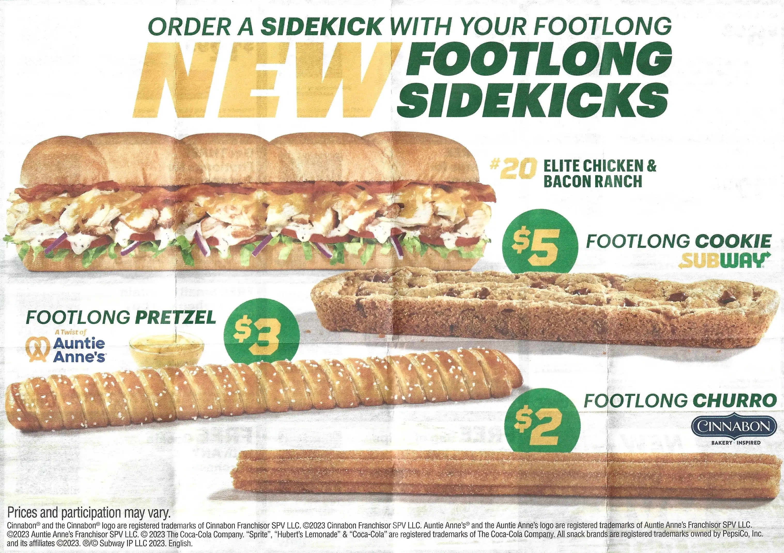 Subway QR Code Coupons - Expires 03/14/2024