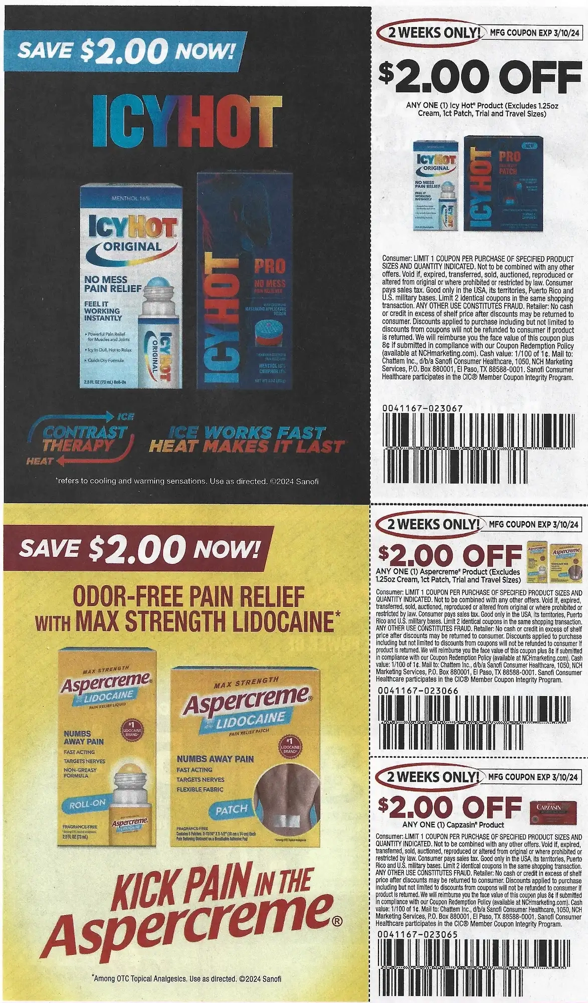 SmartSource Weekly Mailer Coupons 02/24/2024 Aspercreme Icy Hot