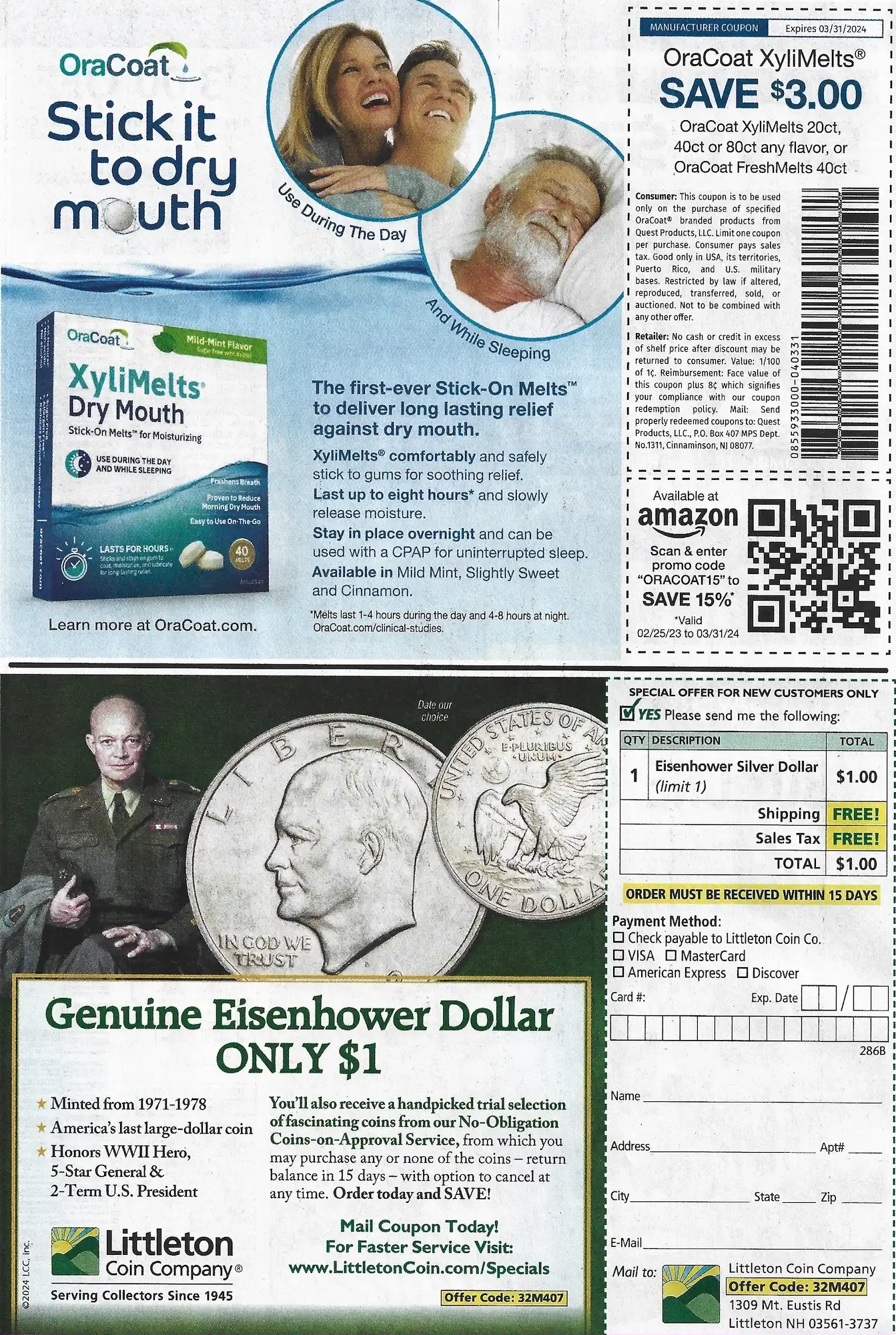 Save.Com Weekly Mailer Coupons - 02/24/2024 Oracoat Littleton Coin Company