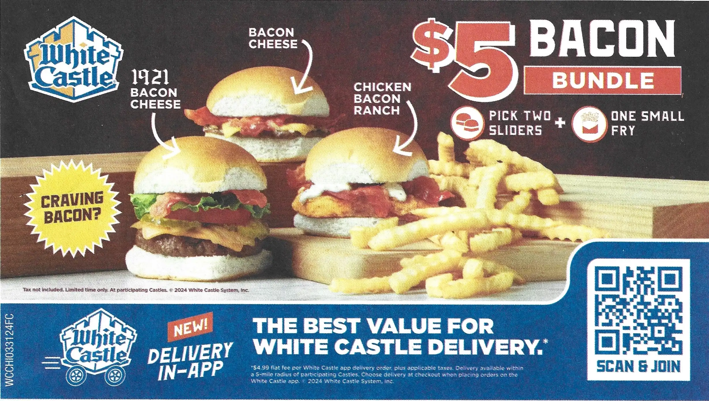 White Castle Paper Coupons Expires 06/30/2024