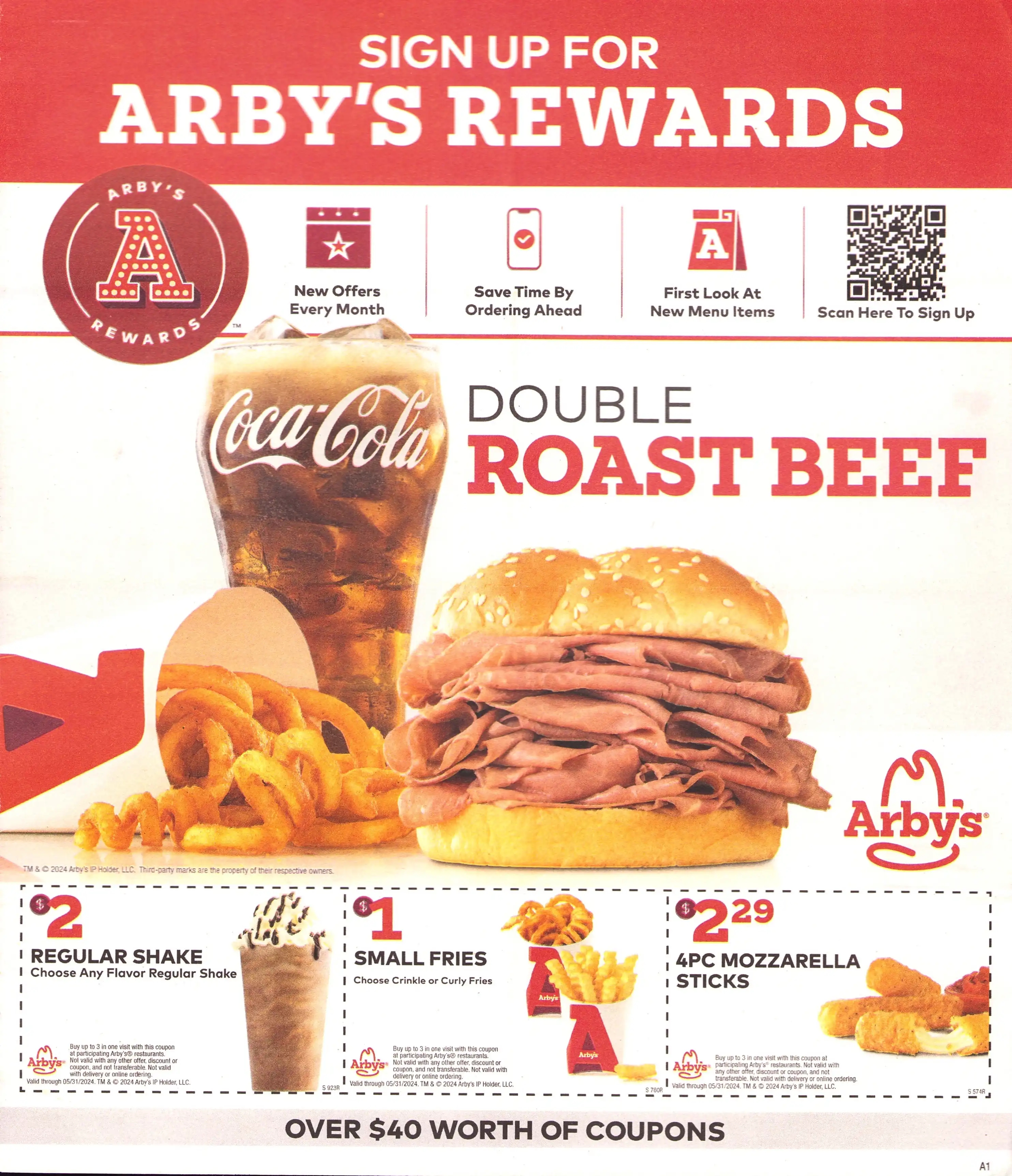 Arby's Coupons - Expires 05/31/2024