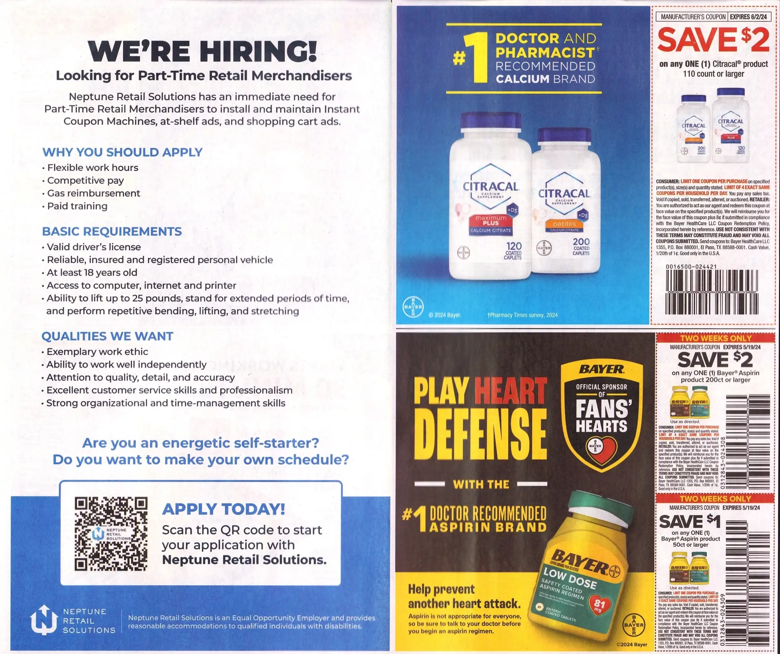 SmartSource Weekly Mailer Coupons - 05/05/2024 Citracal Bayer