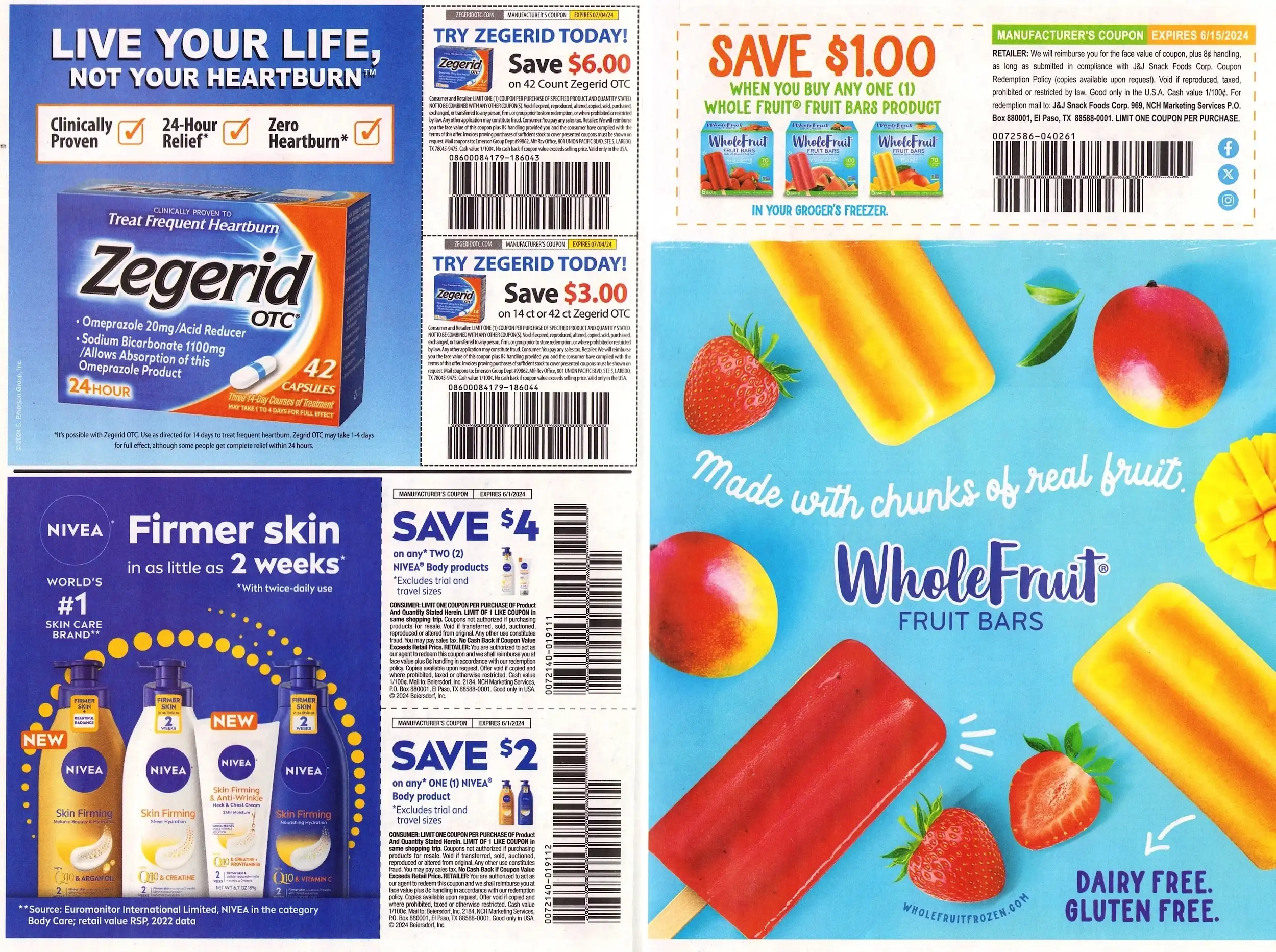 Save.Com Weekly Mailer Coupons - 05/05/2024 Zegerid OTC Nivea Whole Fruit