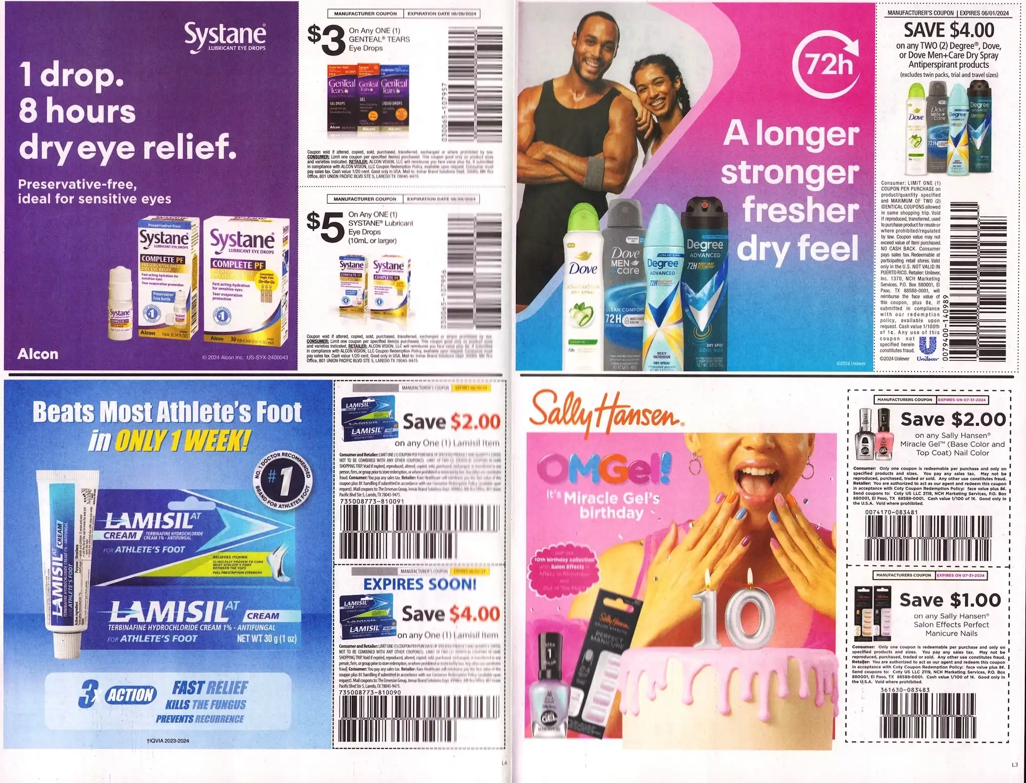 Save.Com Weekly Mailer Coupons - 05/19/2024 Systane Dove Lamisil Sally Hansen