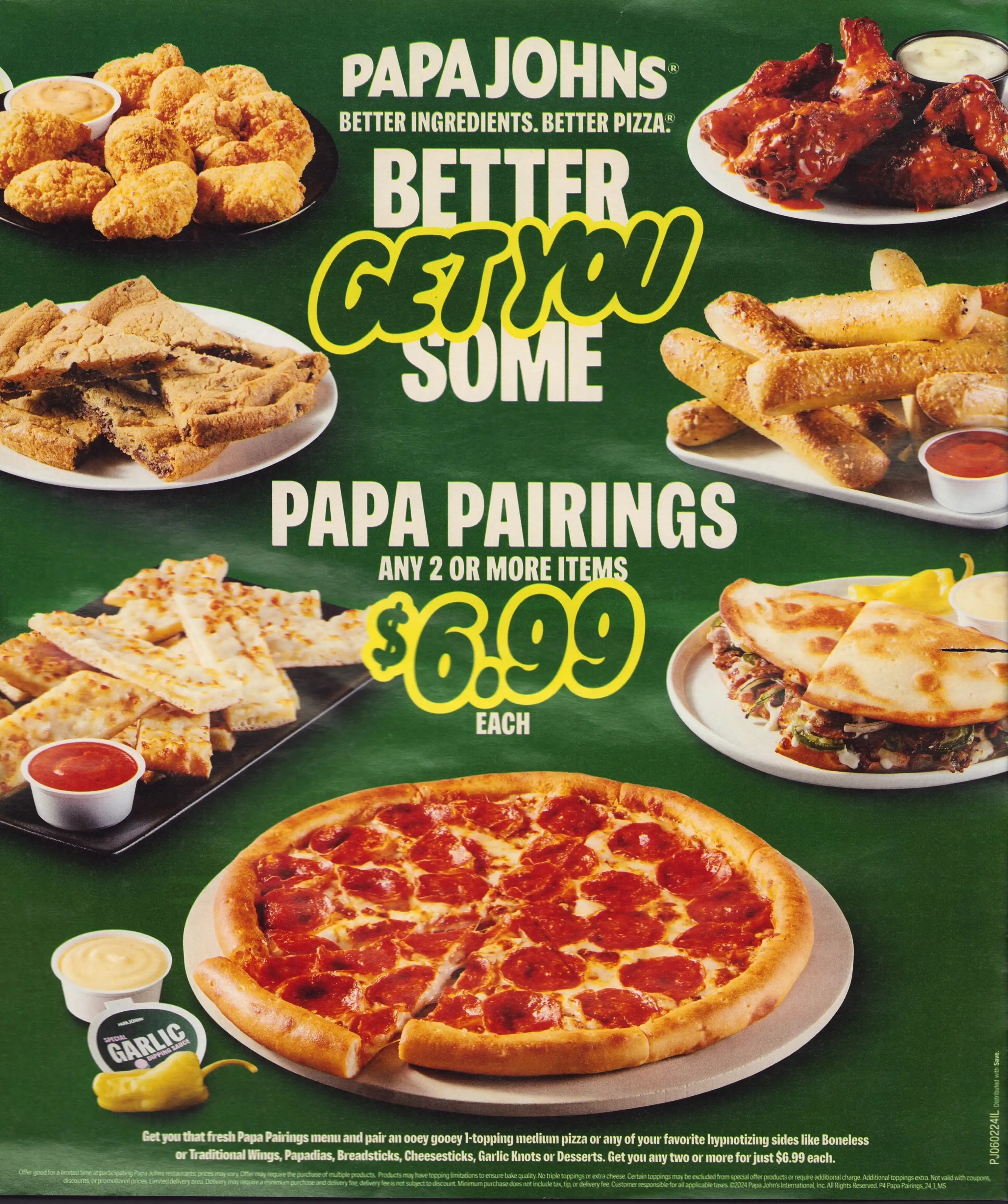 Papa Johns Coupons - Expires 07/31/2024 Cover
