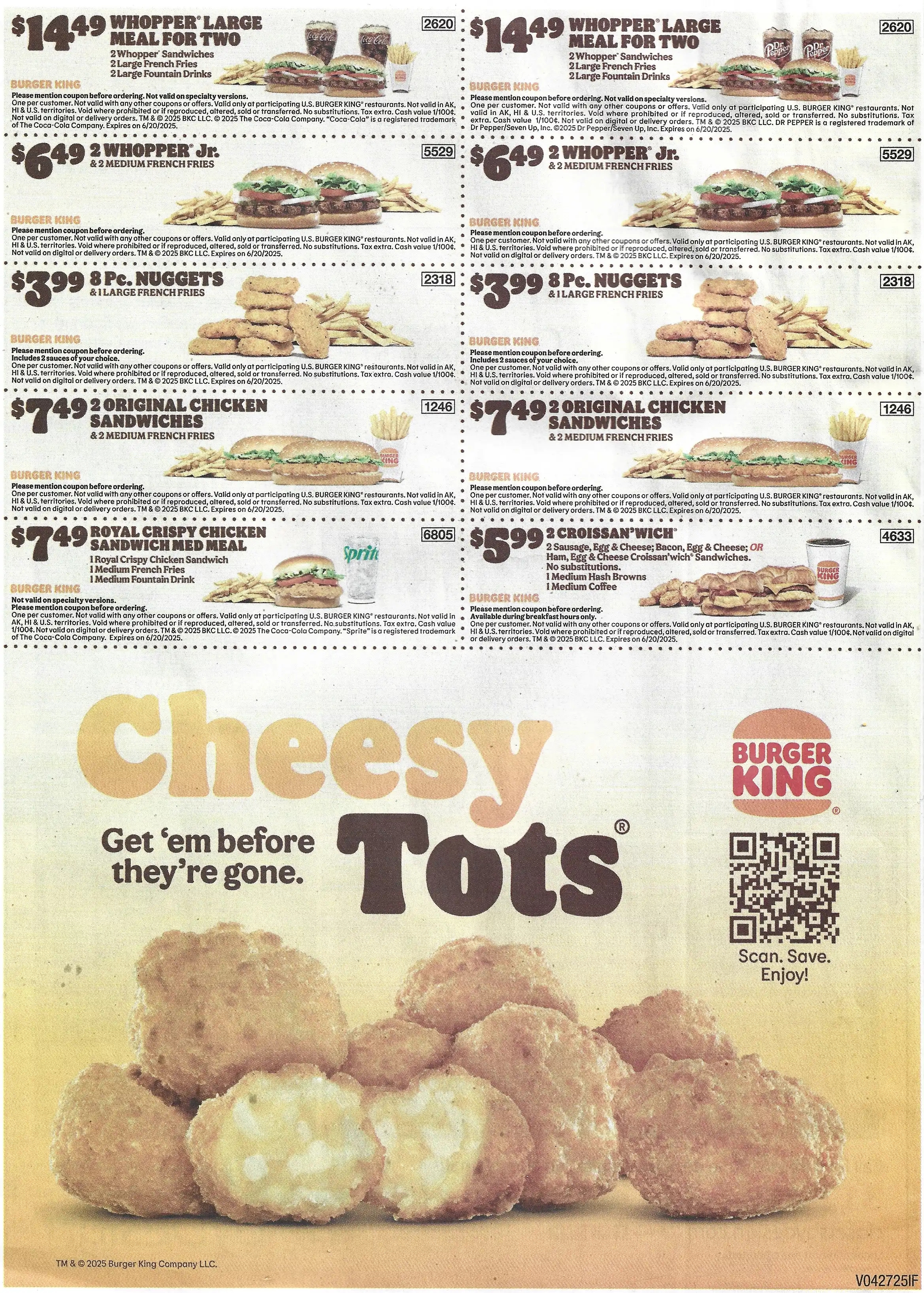 Burger King Coupons - Expires 06/20/2025