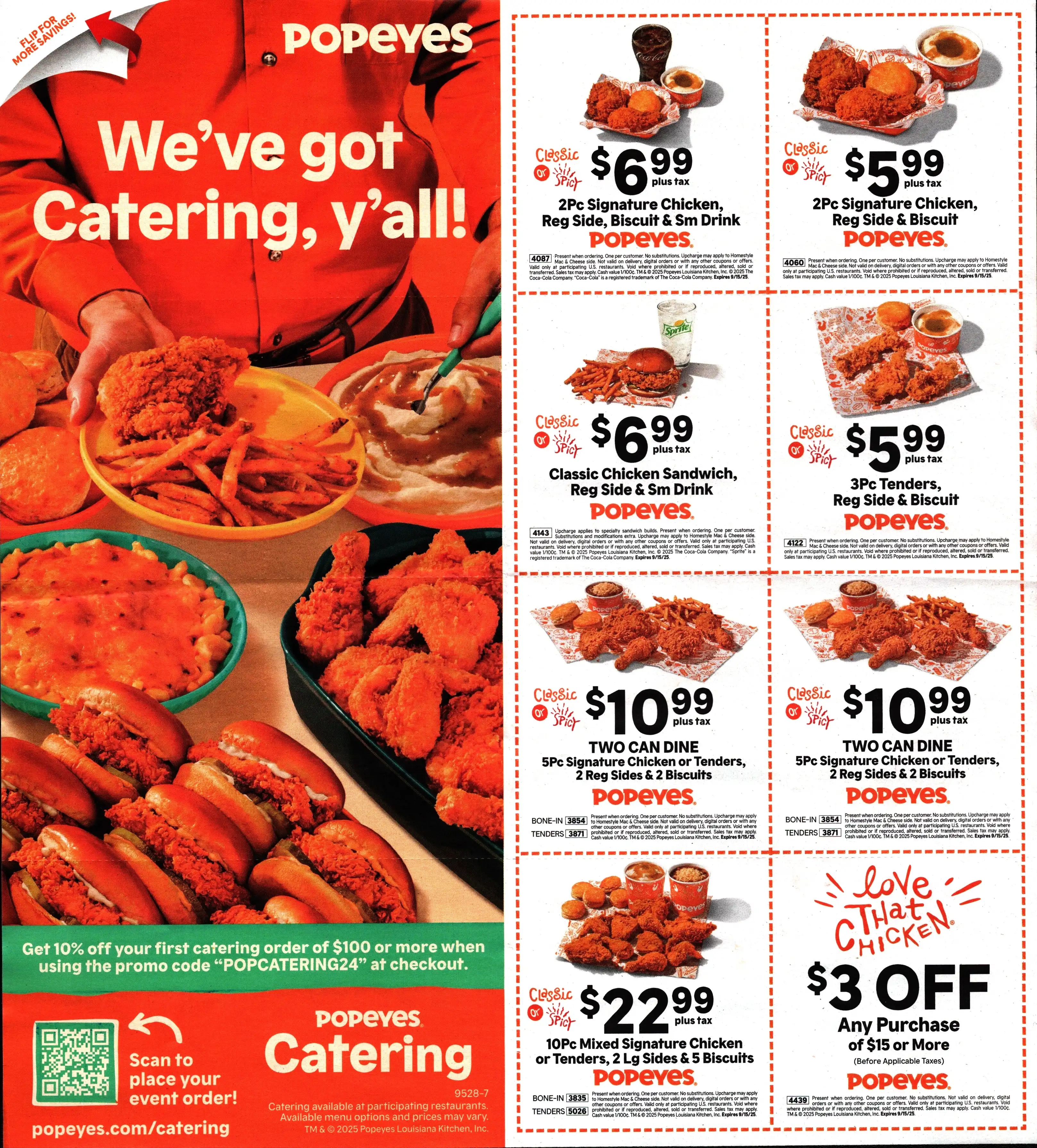 Popeyes Coupons - Expires 09/15/2025